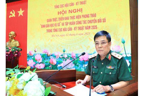 Tổng cục Hậu cần - Kỹ thuật quán triệt, triển khai thực hiện Phong trào “Bình dân học vụ số”