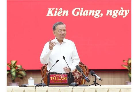 Phát biểu của Tổng Bí thư Tô Lâm tại buổi làm việc với Ban Thường vụ Tỉnh ủy Kiên Giang và Thường trực Tỉnh ủy An Giang