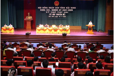 Kỳ họp thứ Hai (chuyên đề) HĐND tỉnh Bắc Ninh khóa XIX, nhiệm kỳ 2021 - 2026
