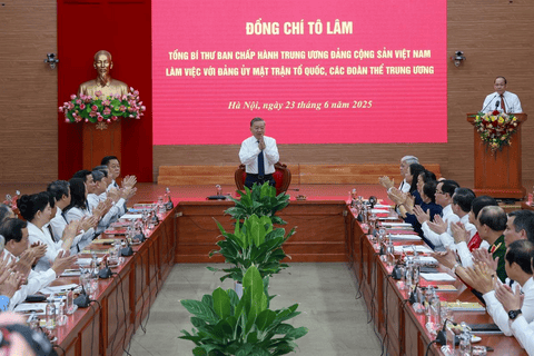 Đoàn kết, thống nhất lãnh đạo toàn diện nhiệm vụ chính trị của Đảng bộ Mặt trận Tổ quốc, các đoàn thể Trung ương