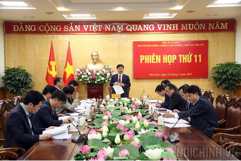 Phiên họp thứ 11 của Ban Chỉ đạo phòng, chống tham nhũng, lãng phí, tiêu cực tỉnh Hà Nam
