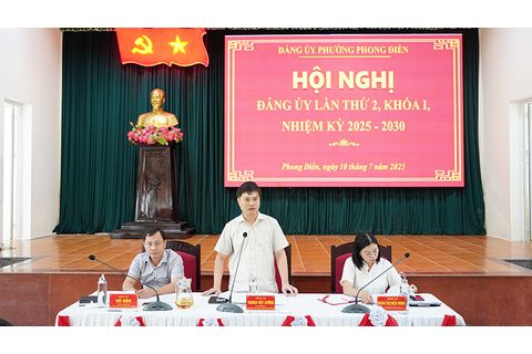 Phong Điền: Tham gia ý kiến dự thảo báo cáo chính trị trình Đại hội đại biểu Đảng bộ phường, nhiệm kỳ 2025 – 2030