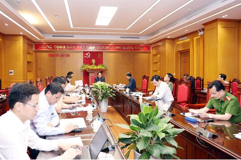 Phiên họp thứ 12 của Ban Chỉ đạo phòng, chống tham nhũng, lãng phí, tiêu cực tỉnh Lào Cai