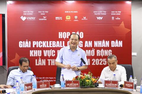Sắp diễn ra Giải pickleball Công an nhân dân khu vực phía Bắc mở rộng lần thứ nhất năm 2025