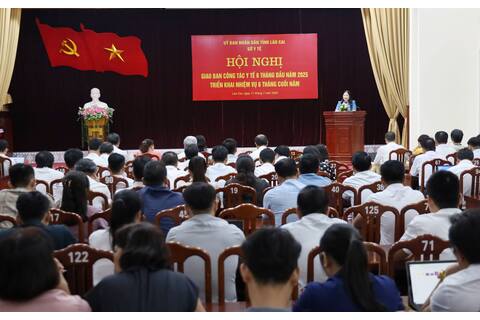 Phó Chủ tịch UBND tỉnh Vũ Thị Hiền Hạnh dự Hội nghị triển khai công tác y tế 6 tháng cuối năm 2025