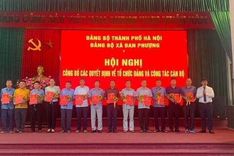 Xã Đan Phượng có 66 Đảng bộ, chi bộ trực thuộc