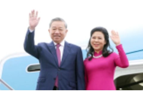 Tổng Bí thư Tô Lâm và Phu nhân lên đường thăm Indonesia, Ban Thư ký ASEAN và Singapore
