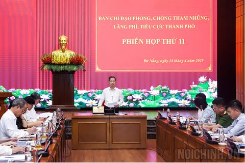 Phiên họp thứ 11 Ban Chỉ đạo phòng, chống tham nhũng, lãng phí, tiêu cực thành phố Đà Nẵng
