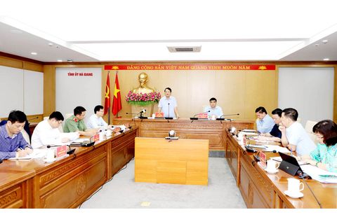 Phiên họp thứ 12 Ban Chỉ đạo phòng, chống tham nhũng, lãng phí, tiêu cực tỉnh Hà Giang
