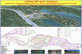 Công bố Đồ án quy hoạch chi tiết Khu dịch vụ - Du lịch nghỉ dưỡng hồ Tân Độ
