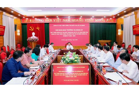 Hội nghị lấy ý kiến về công tác nhân sự lần đầu tham gia cấp ủy, Ủy ban Kiểm tra Đảng ủy Học viện nhiệm kỳ 2025–2030