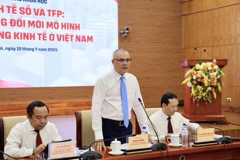 Hội thảo khoa học "Kinh tế số và TFP: Nền tảng đổi mới Mô hình tăng trưởng kinh tế ở Việt Nam"