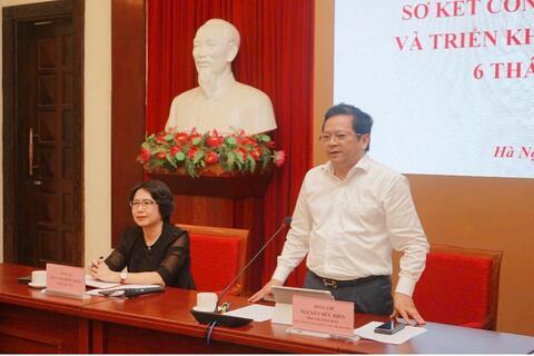 Phó Trưởng Ban Chính sách, chiến lược Trung ương Nguyễn Đức Hiển tham dự và chỉ đạo Hội nghị sơ kết công tác 6 tháng đầu năm 2025 của Viện Nghiên cứu Chính sách và Chiến lược