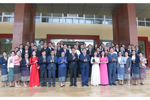 Đồng chí Quyền Trưởng Ban Đối ngoại Trung ương Đảng Nhân dân Cách mạng Lào thăm và làm việc tại Học viện
