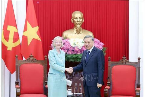 Tổng Bí thư Tô Lâm tiếp Đại sứ Australia Gillian Bird tại Việt Nam