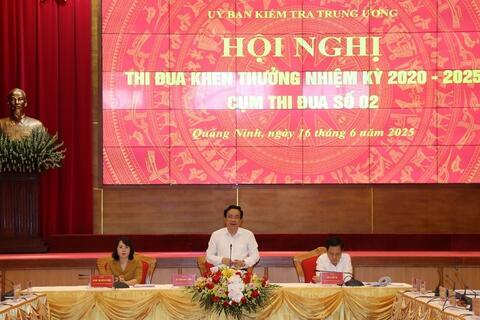 Hội nghị thi đua khen thưởng Ngành Kiểm tra Đảng nhiệm kỳ 2020-2025 các đơn vị cụm thi đua số 2 của Ủy ban Kiểm tra Trung ương