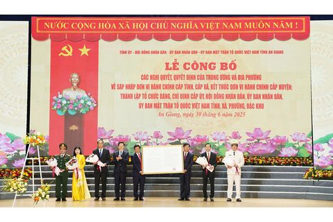 Công bố các nghị quyết, quyết định của Trung ương về tỉnh An Giang