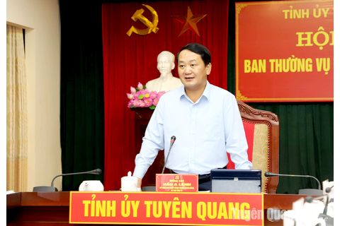 Tuyên Quang: Ban Thường vụ Tỉnh ủy, Ban Chấp hành Đảng bộ họp lần thứ nhất thông qua một số nội dung quan trọng