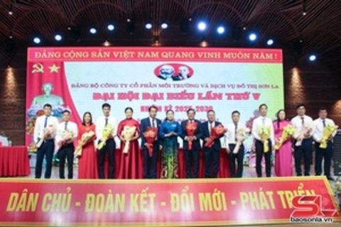 Đại hội  Đảng bộ Công ty cổ phần Môi trường và Dịch vụ đô thị Sơn La lần thứ V