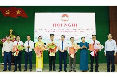 Hội nghị lần thứ nhất UBMTTQ Việt Nam phường Phú Bài, nhiệm kỳ 2024-2029