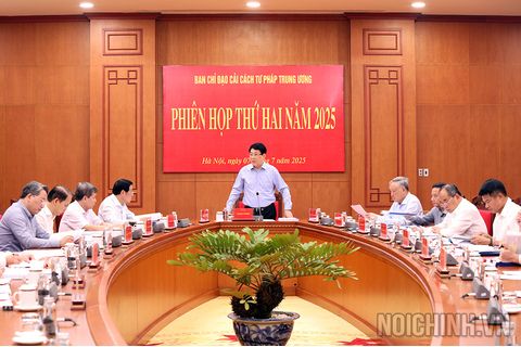 Phiên họp thứ hai năm 2025 Ban Chỉ đạo Cải cách tư pháp Trung ương
