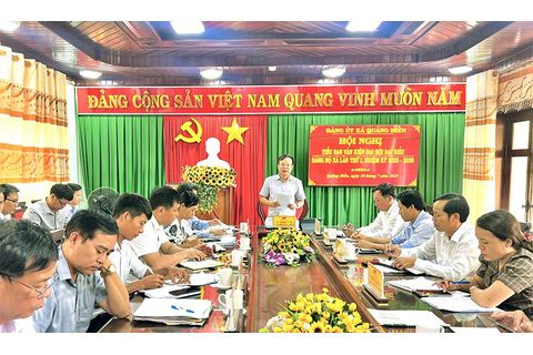Đảng ủy xã Quảng Điền tổ chức phiên họp xây dựng báo cáo chính trị trình Đại hội đại   biểu Đảng bộ xã lần thứ I, nhiệm kỳ 2025 – 2030