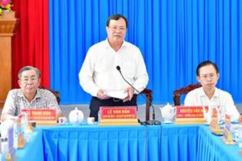 Phó Bí thư Tỉnh ủy Vĩnh Long kiểm tra vận hành chính quyền địa phương 2 cấp