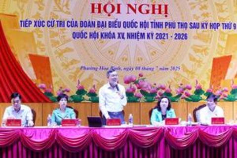Phú Thọ: Cử tri phường Hoà Bình kiến nghị giải quyết một số khó khăn sau sáp nhập