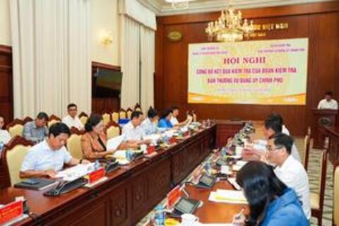 Đảng ủy Ngân hàng Nhà nước công bố kết quả kiểm tra của Đoàn kiểm tra Đảng ủy Chính phủ