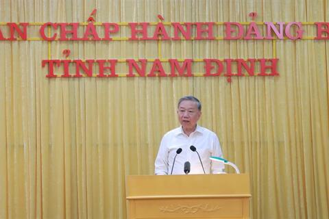 Phát biểu của Tổng Bí thư Tô Lâm tại buổi làm việc với 3 tỉnh Nam Định, Hà Nam, Ninh Bình