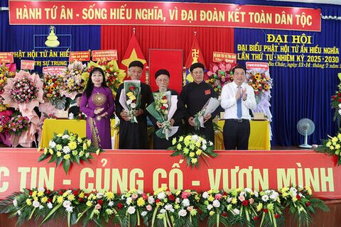 Đại hội đại biểu Phật hội Tứ Ân Hiếu Nghĩa nhiệm kỳ 2025-2030