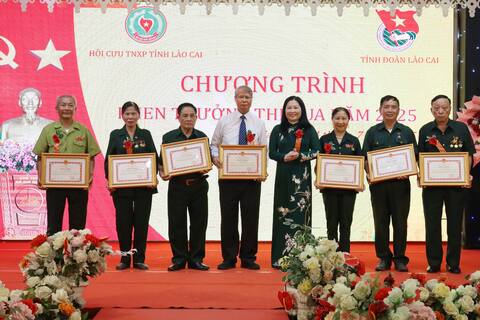 Phó Chủ tịch UBND tỉnh Vũ Thị Hiền Hạnh dự gặp mặt Kỷ niệm 75 năm Ngày truyền thống lực lượng thanh niên xung phong Việt Nam và kỷ niệm 20 năm Ngày thành lập Hội Cựu thanh niên xung phong tỉnh Yên...