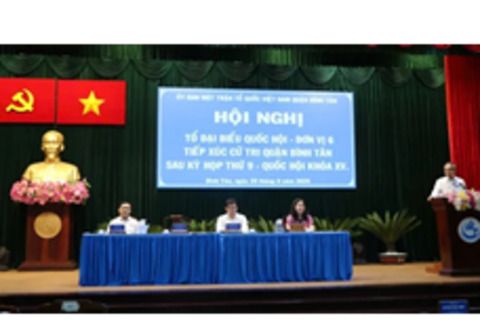 Cử tri Bình Tân đề xuất tháo gỡ bất cập quản lý chung cư, nâng cao hiệu quả chính quyền đô thị