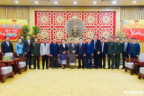 Các tỉnh nước bạn Lào chúc Tết Nguyên đán tỉnh Nghệ An