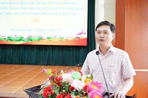 Phong Điền: Gặp mặt Bí thư Chi bộ, Tổ trưởng tổ dân phố, thôn, bản, Trưởng ban công tác Mặt trận
