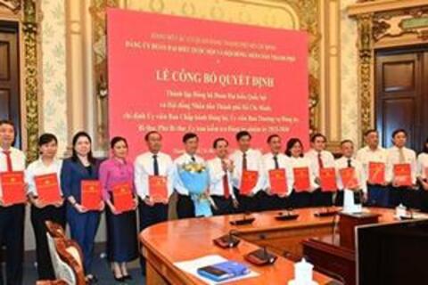 TP Hồ Chí Minh có tân Bí thư Đảng ủy Đoàn đại biểu Quốc hội và HĐND