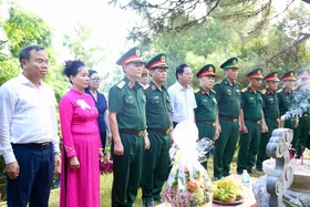 Đoàn công tác Bộ Tổng tham mưu - Bộ Quốc phòng: Dâng hương viếng...