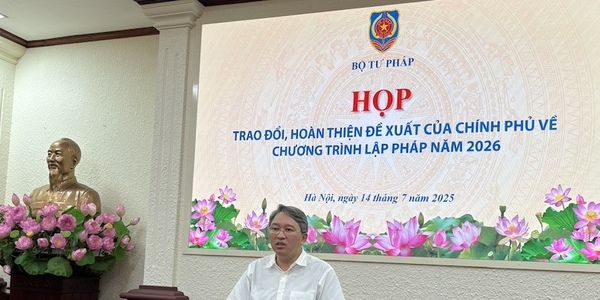 Trao đổi, hoàn thiện Đề xuất của Chính phủ về Chương trình lập pháp năm 2026