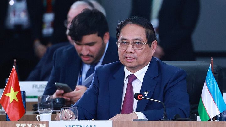 Thủ tướng phát biểu tại phiên thảo luận cấp cao Hội nghị Brics mở rộng