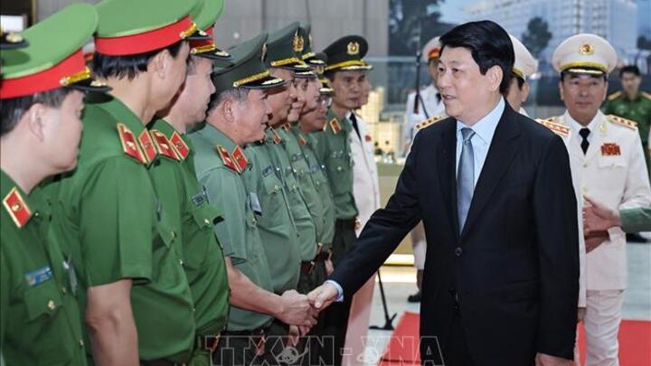 Chủ tịch nước dự Hội nghị sơ kết 6 tháng đầu năm 2025 của Bộ Công an
