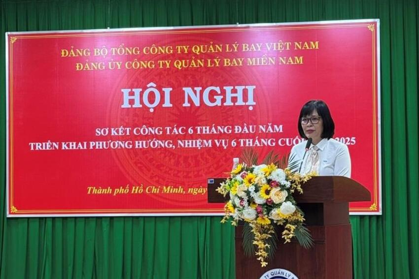 Đảng ủy Công ty Quản lý bay miền Nam tổ chức hội nghị sơ kết công tác Đảng 6 tháng đầu năm