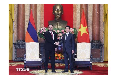 Chủ tịch nước tiếp Chủ tịch Quốc hội Armenia
