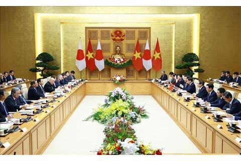 Thủ tướng Phạm Minh Chính hội đàm với Thủ tướng Nhật Bản Ishiba Shigeru