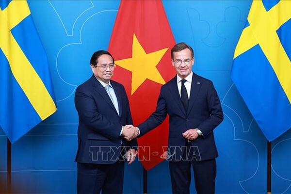 Thủ tướng Phạm Minh Chính hội đàm với Thủ tướng Thụy Điển