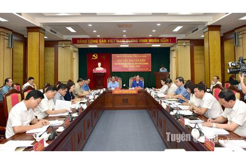 Tập trung xây dựng dự thảo văn kiện trình Đại hội Đảng bộ tỉnh sau hợp nhất tỉnh Tuyên Quang và Hà Giang