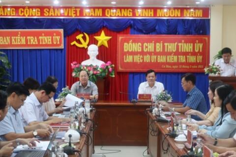 Quý I/2025, Cà Mau thực hiện kiểm tra dấu hiệu vi phạm đối với 02 tổ chức đảng và 12 đảng viên