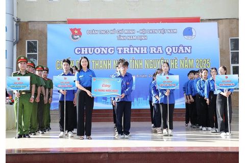 Tuổi trẻ Nam Định ra quân chiến dịch Thanh niên tình nguyện hè năm 2025