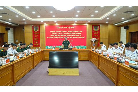 Đánh giá, nghiệm thu công trình tổng kết công tác Đảng, công tác chính trị trong thực hiện nhiệm vụ của Cảnh sát biển Việt Nam