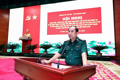 Đảng ủy Bộ Tổng Tham mưu - Cơ quan Bộ Quốc phòng quán triệt Nghị quyết số 59 của Bộ Chính trị và Kết luận số 125 của Ban Bí thư
