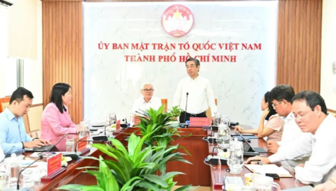 Đồng chí Nguyễn Phước Lộc phát biểu. (Ảnh: SGGP)